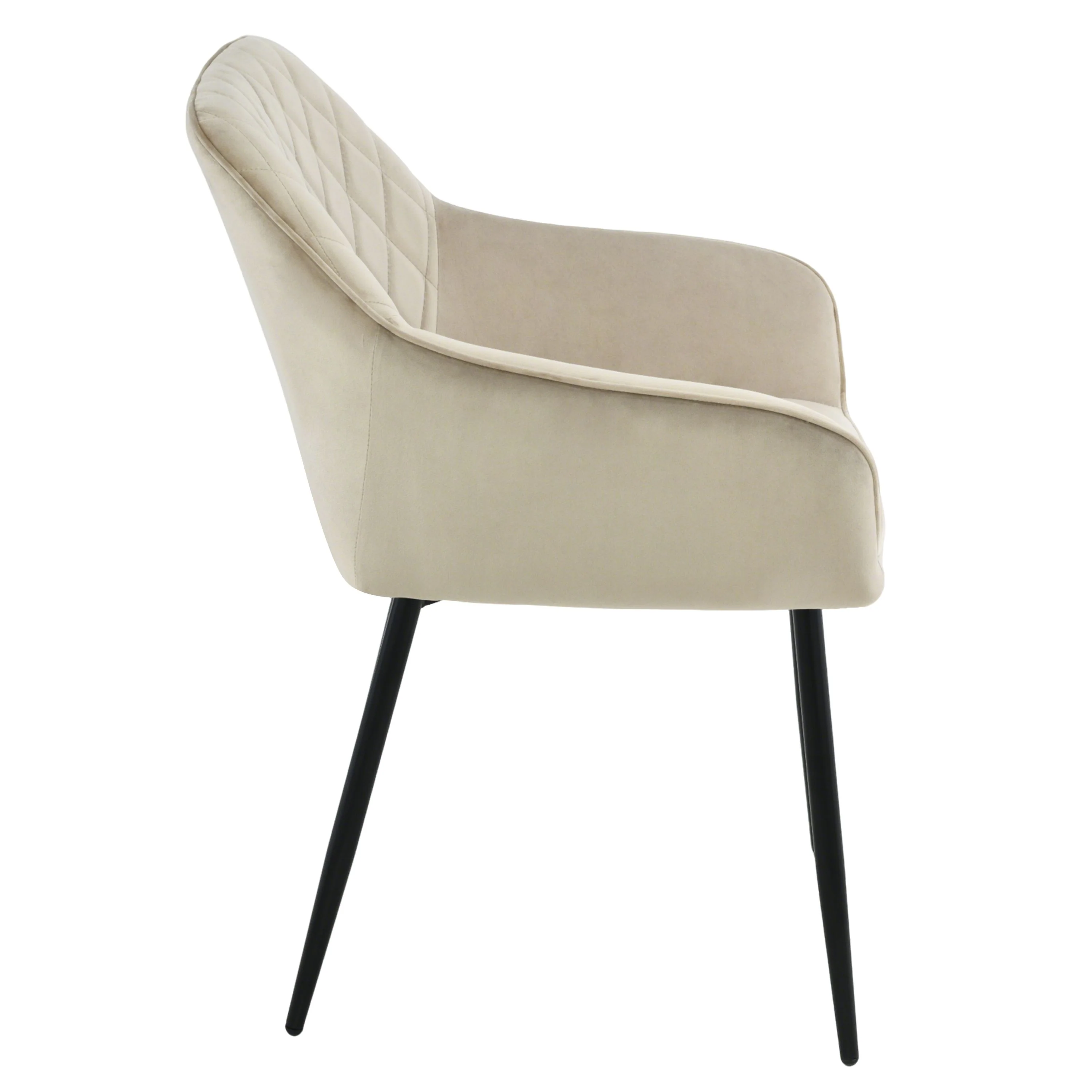 Mila Eetkamerstoel - Beige - Velvet - Image 4