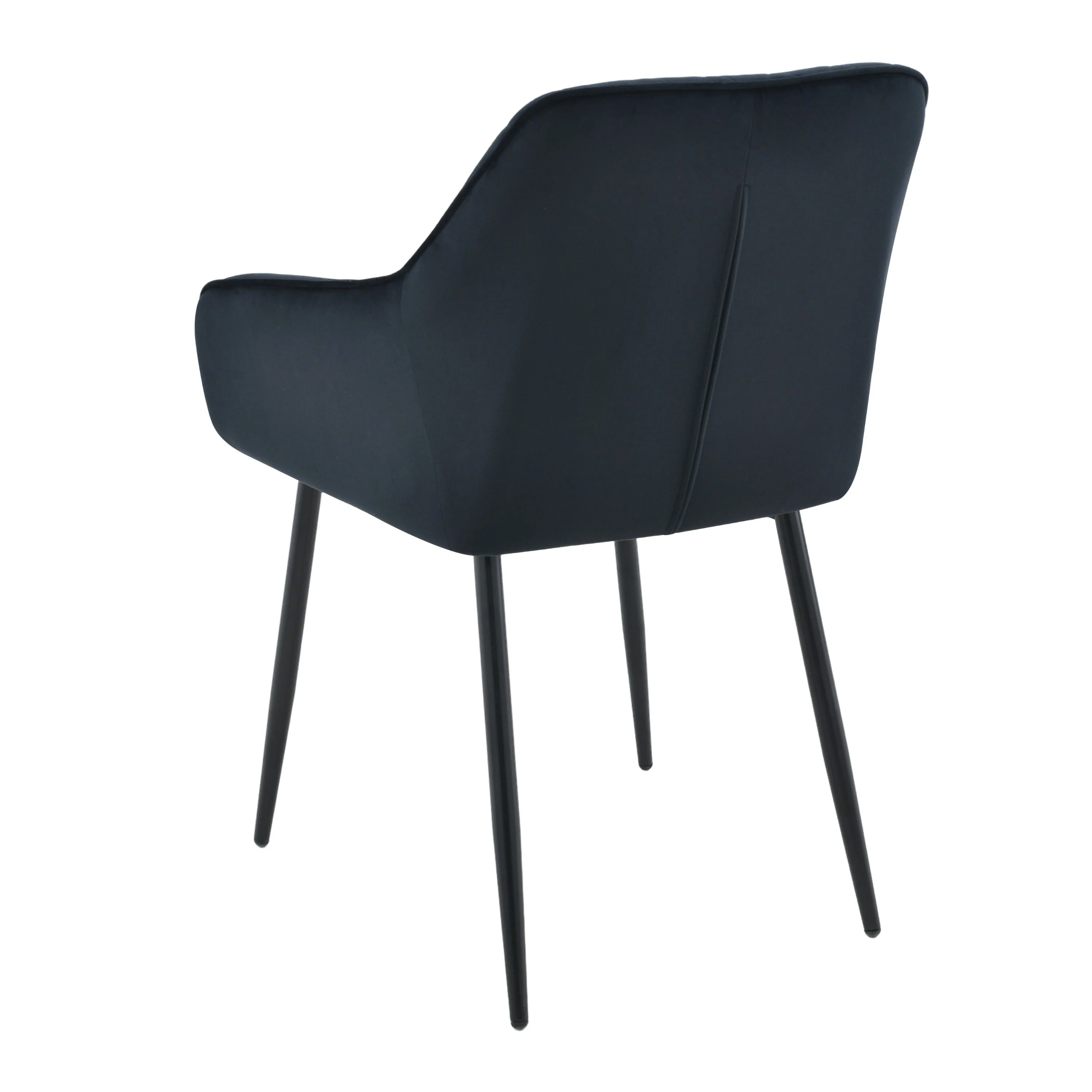 Mila Eetkamerstoel - Zwart - Velours - Image 4