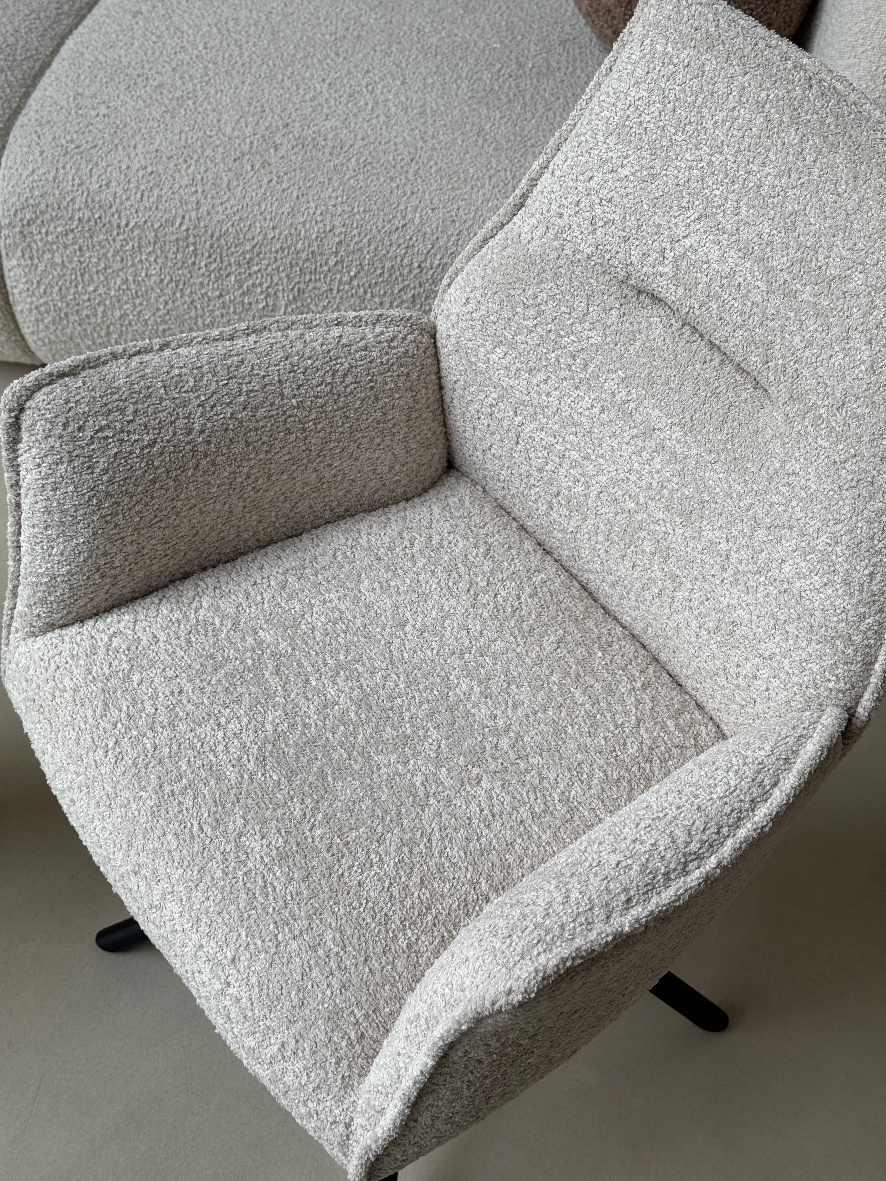 Nora Draaistoel - Beige - Chenille - Image 7