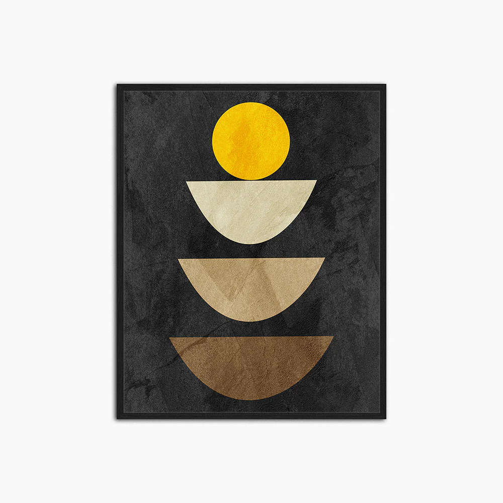 Organic Shapes - Print Muurdecoratie