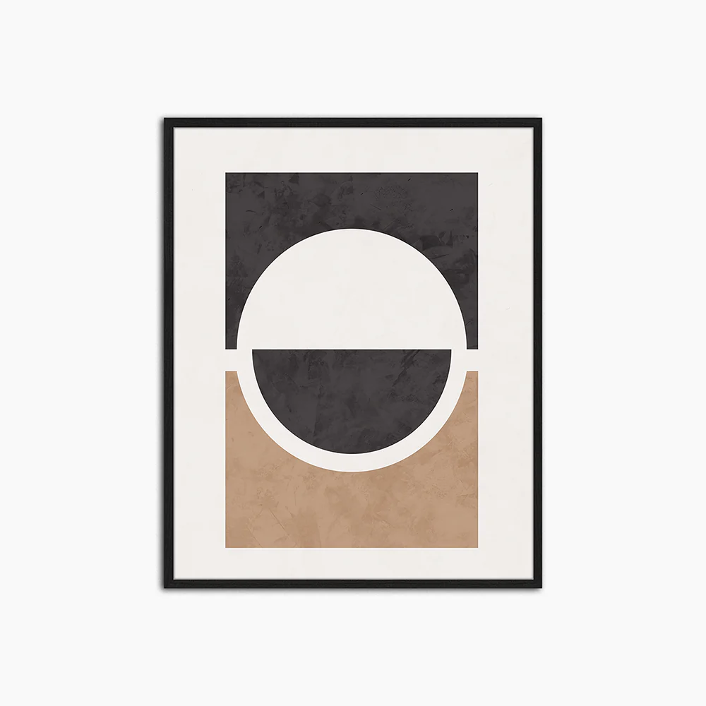 Organic Shapes Composition - Print Muurdecoratie