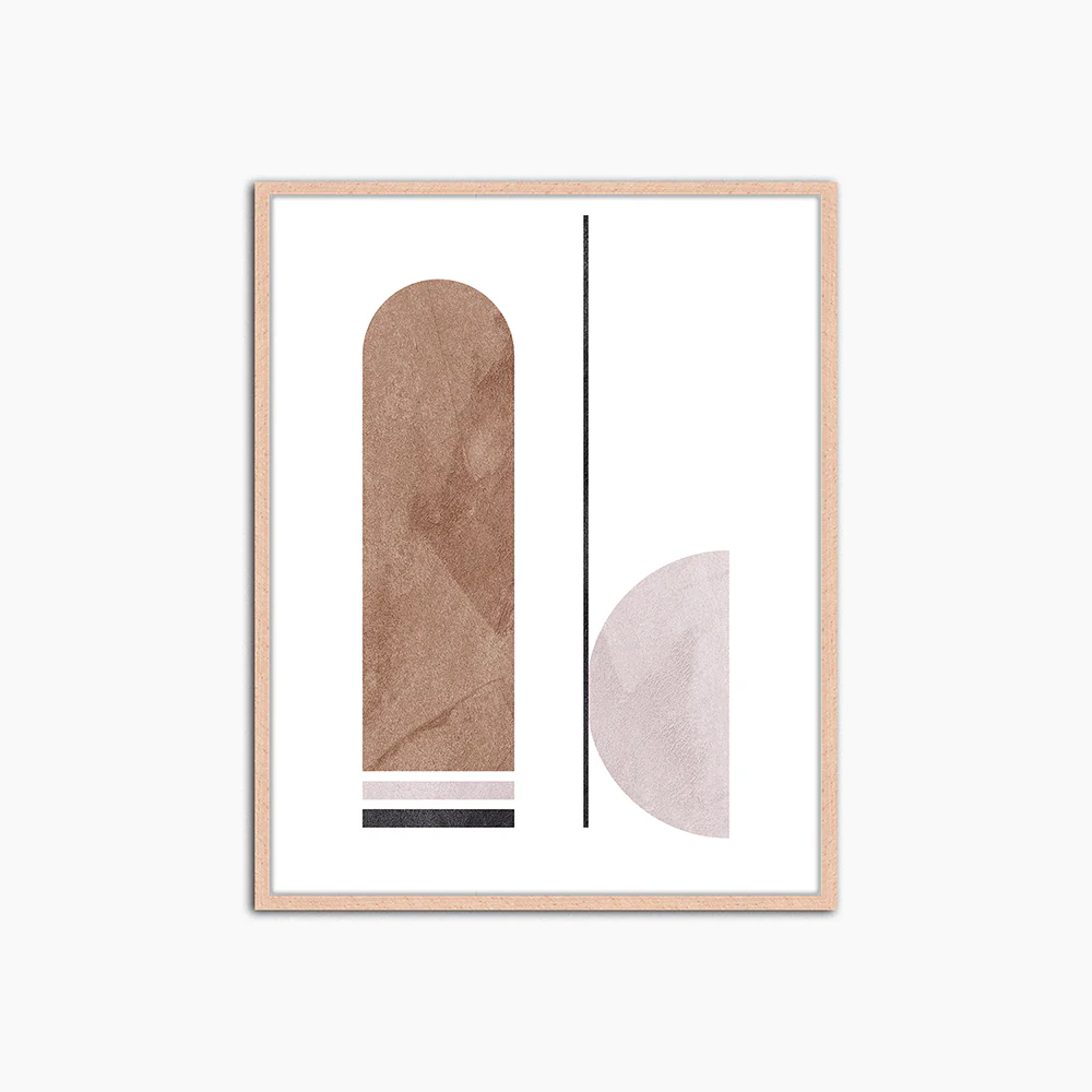 Organic Shapes Composition - Print Muurdecoratie