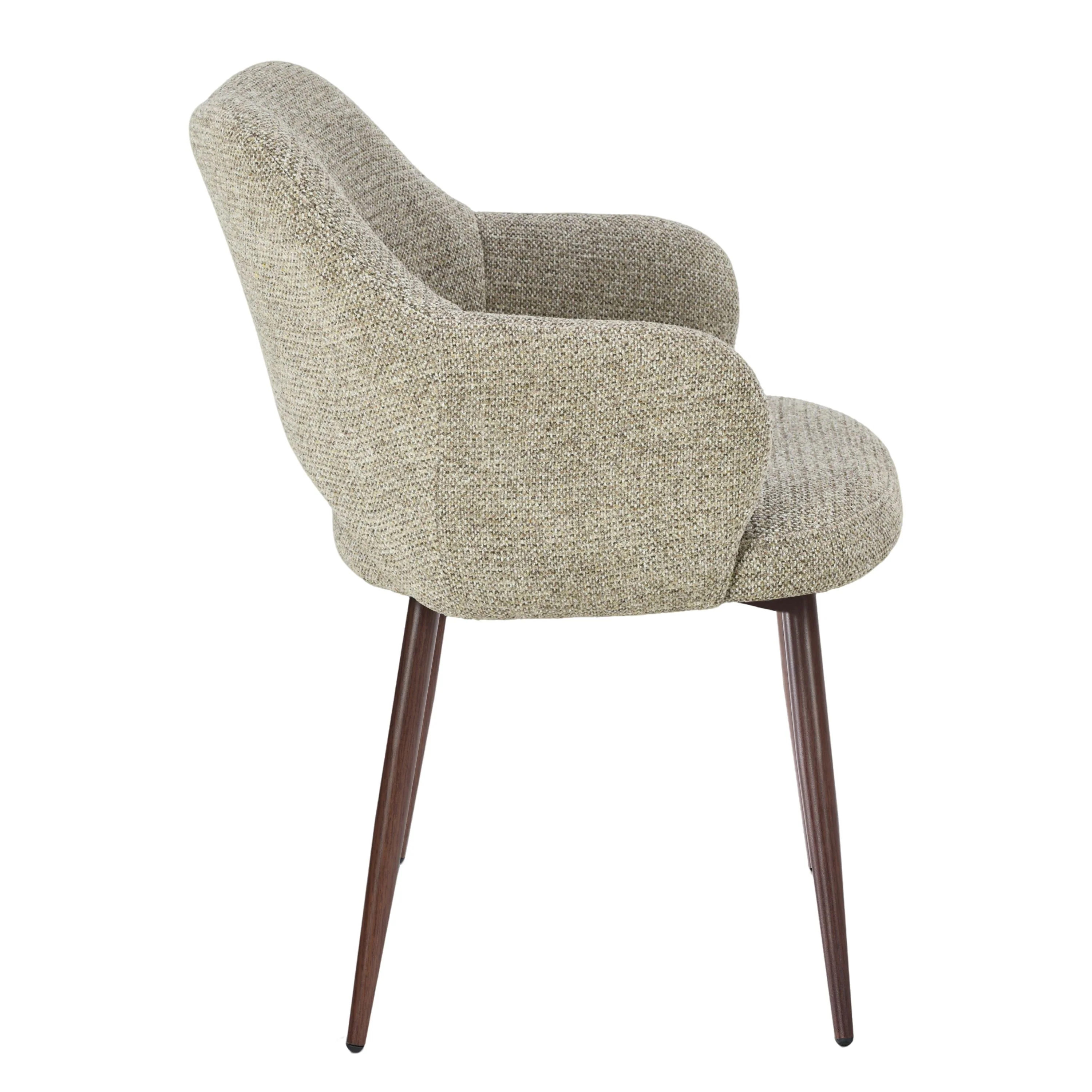 Robbie  Eetkamerstoel - Beige Walnoot - Image 6