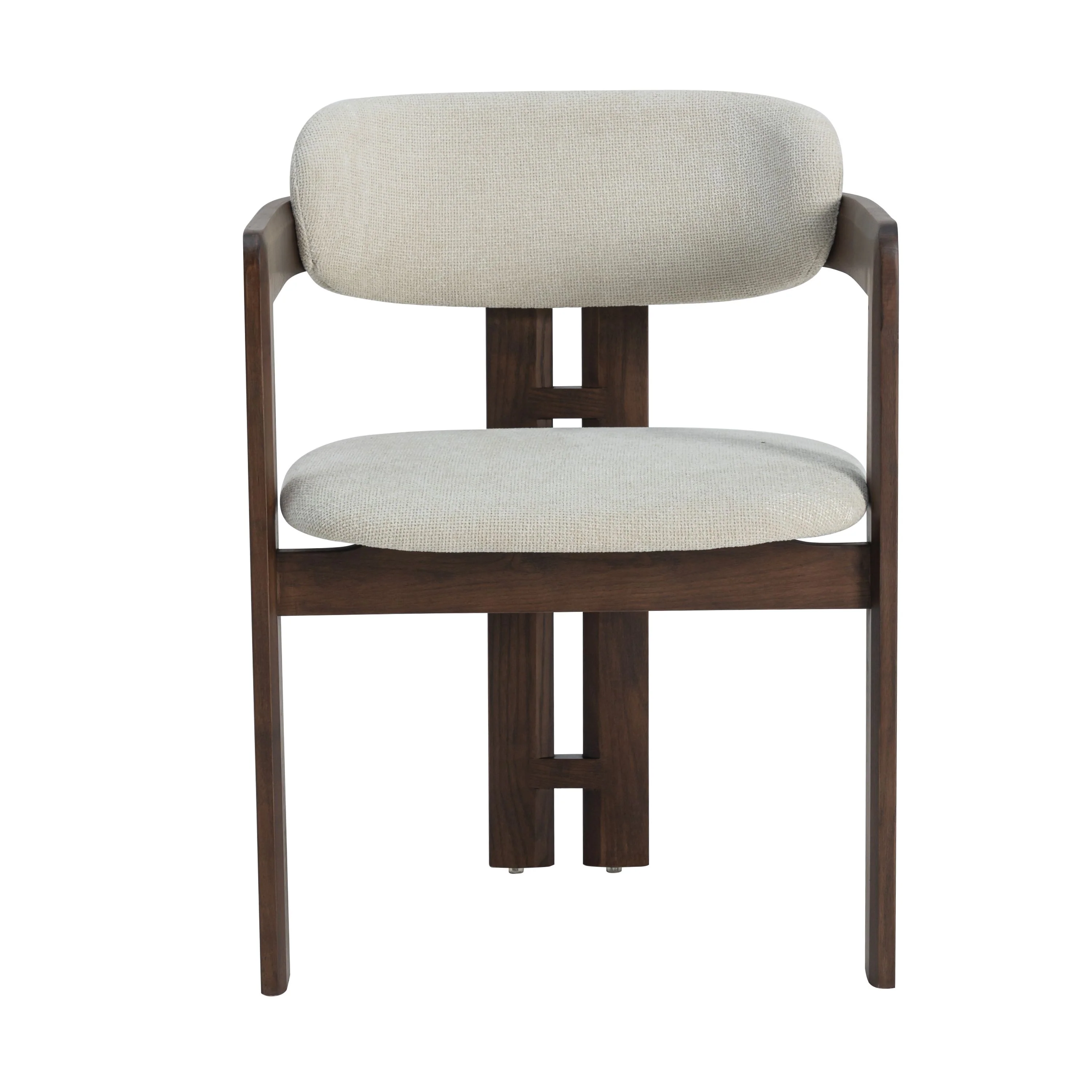 Romeo Walnoot Eetkamerstoel - Beige - Image 3