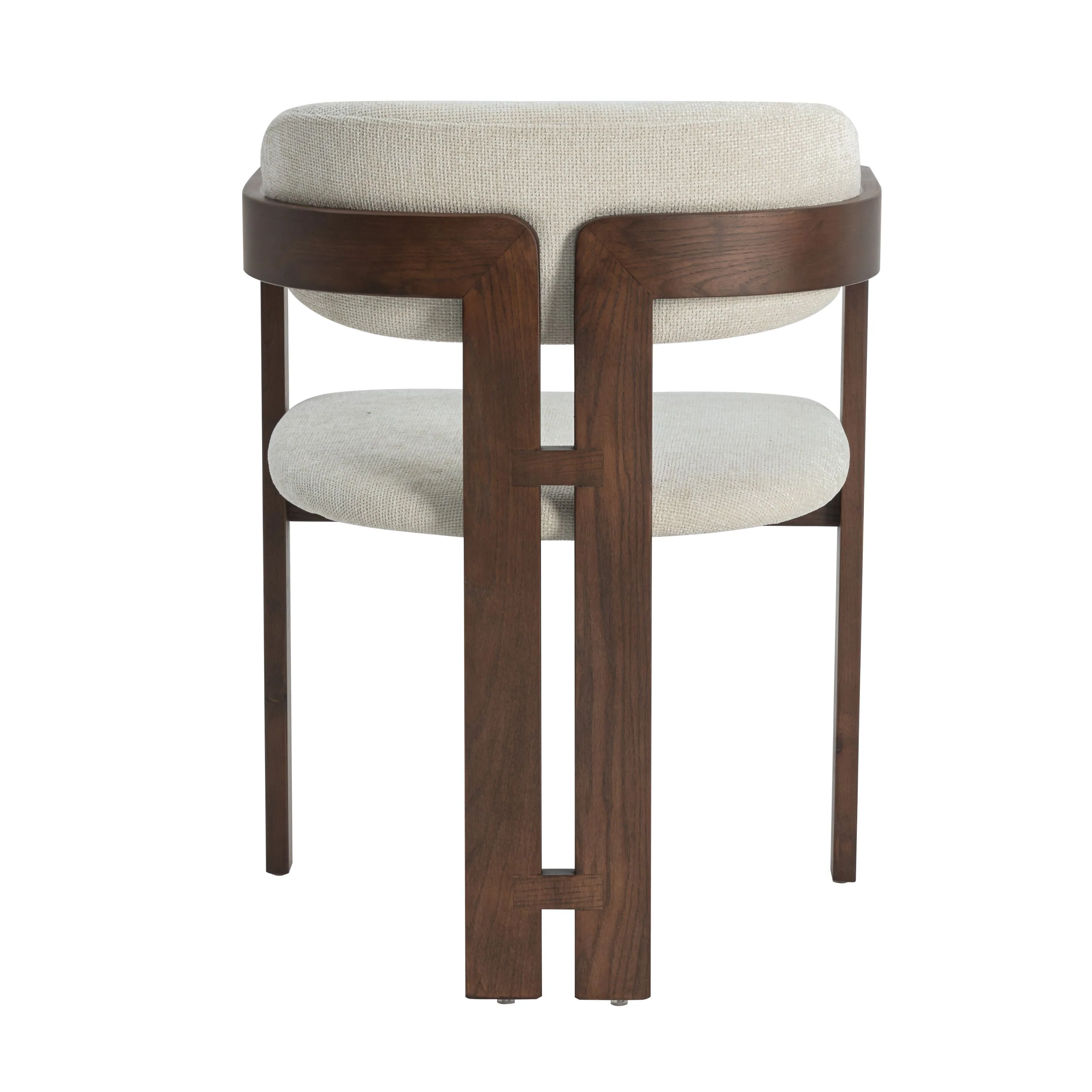 Romeo Walnoot Eetkamerstoel - Beige - Image 5