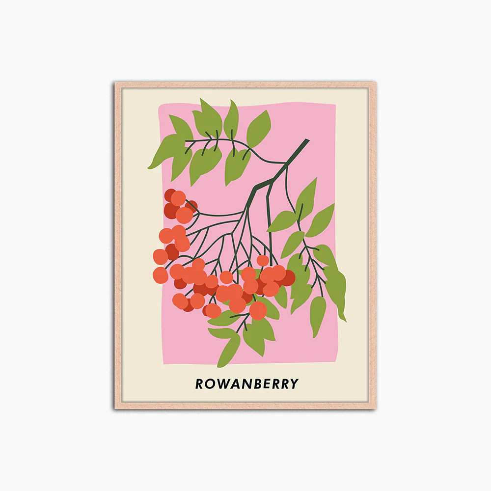 Rowanberry - Print Muurdecoratie