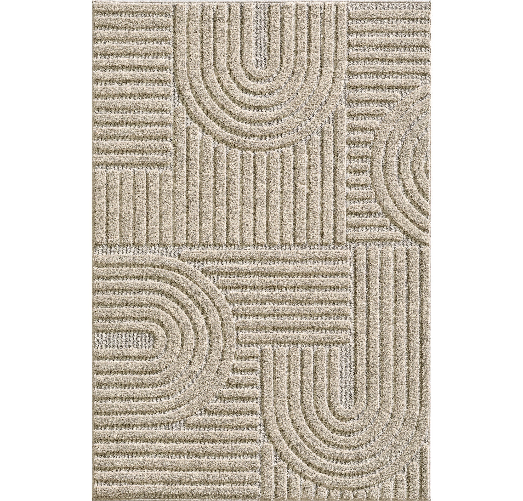 Scandinavisch Vloerkleed - Arch - Beige