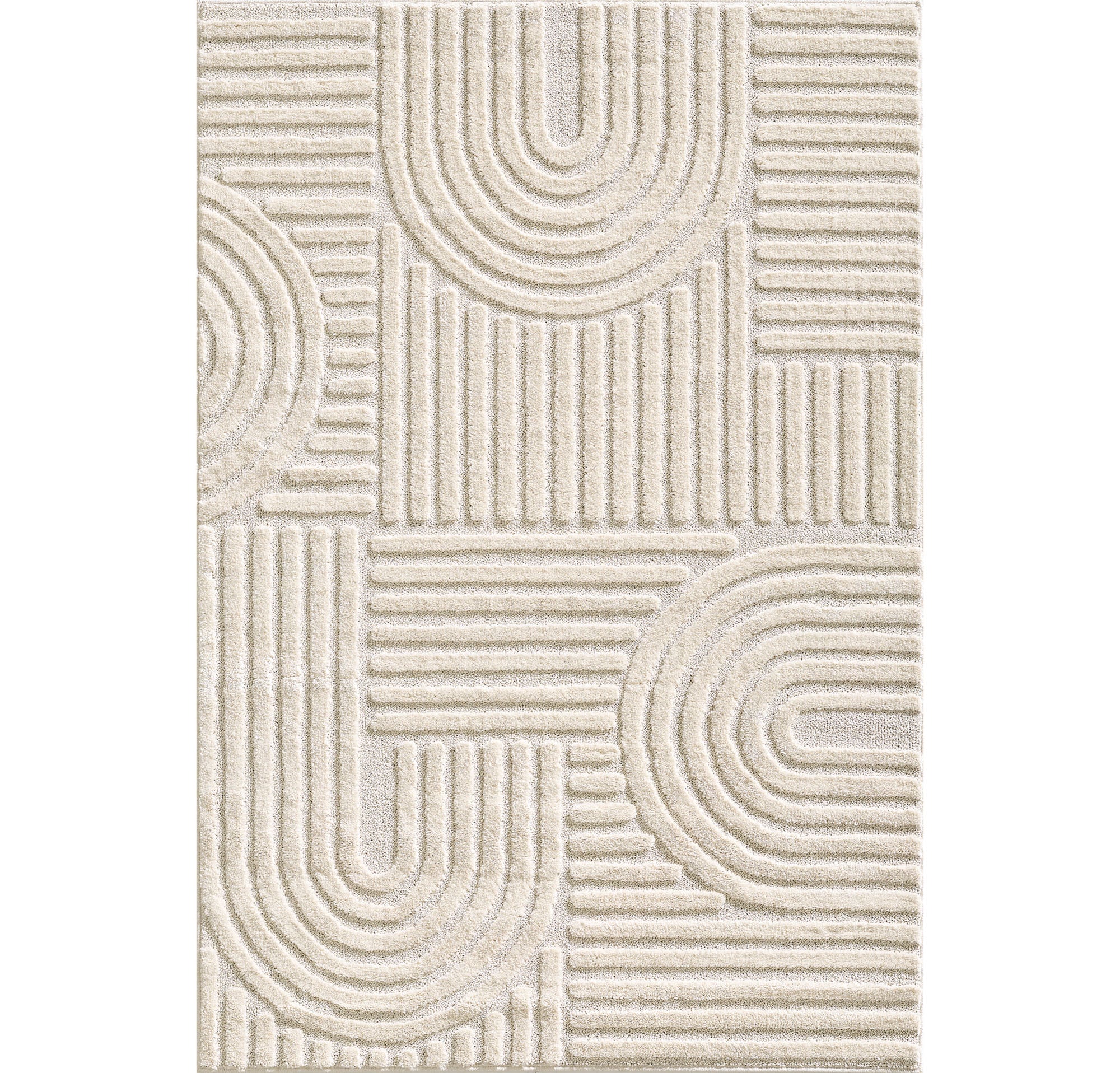 Scandinavisch Vloerkleed - Arch - Creme