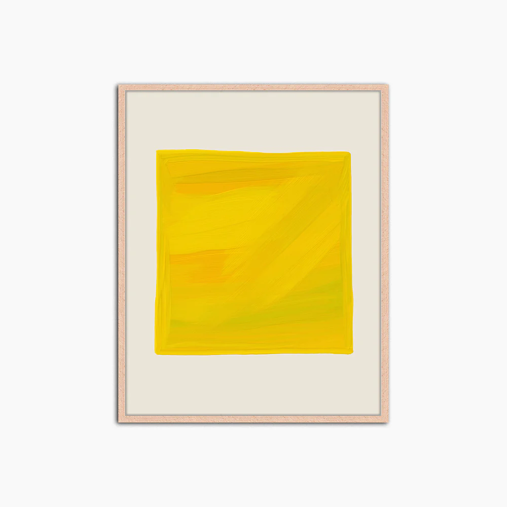 The Yellow Square - Print Muurdecoratie