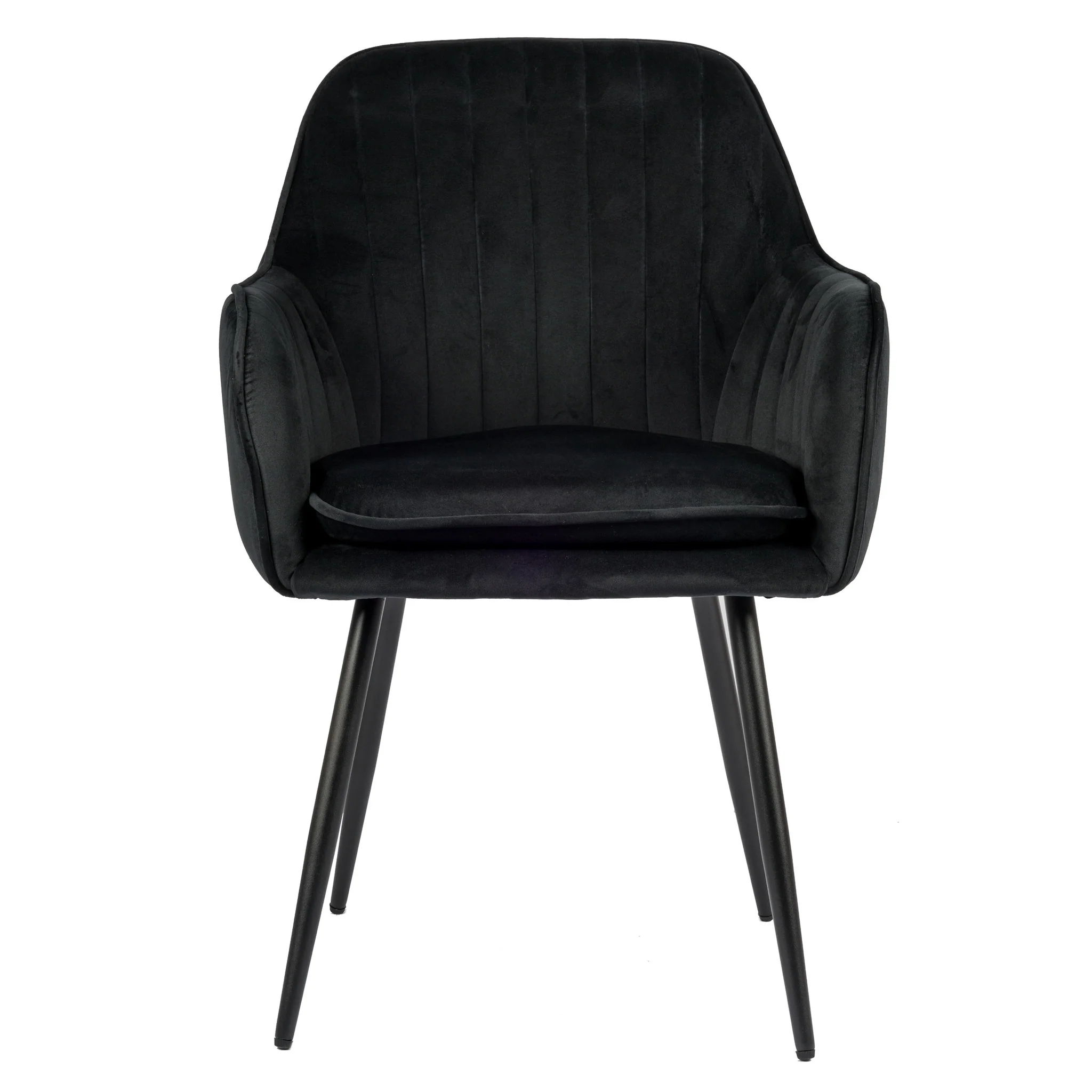 Viola Eetkamerstoel - Zwart - Velvet - Image 2