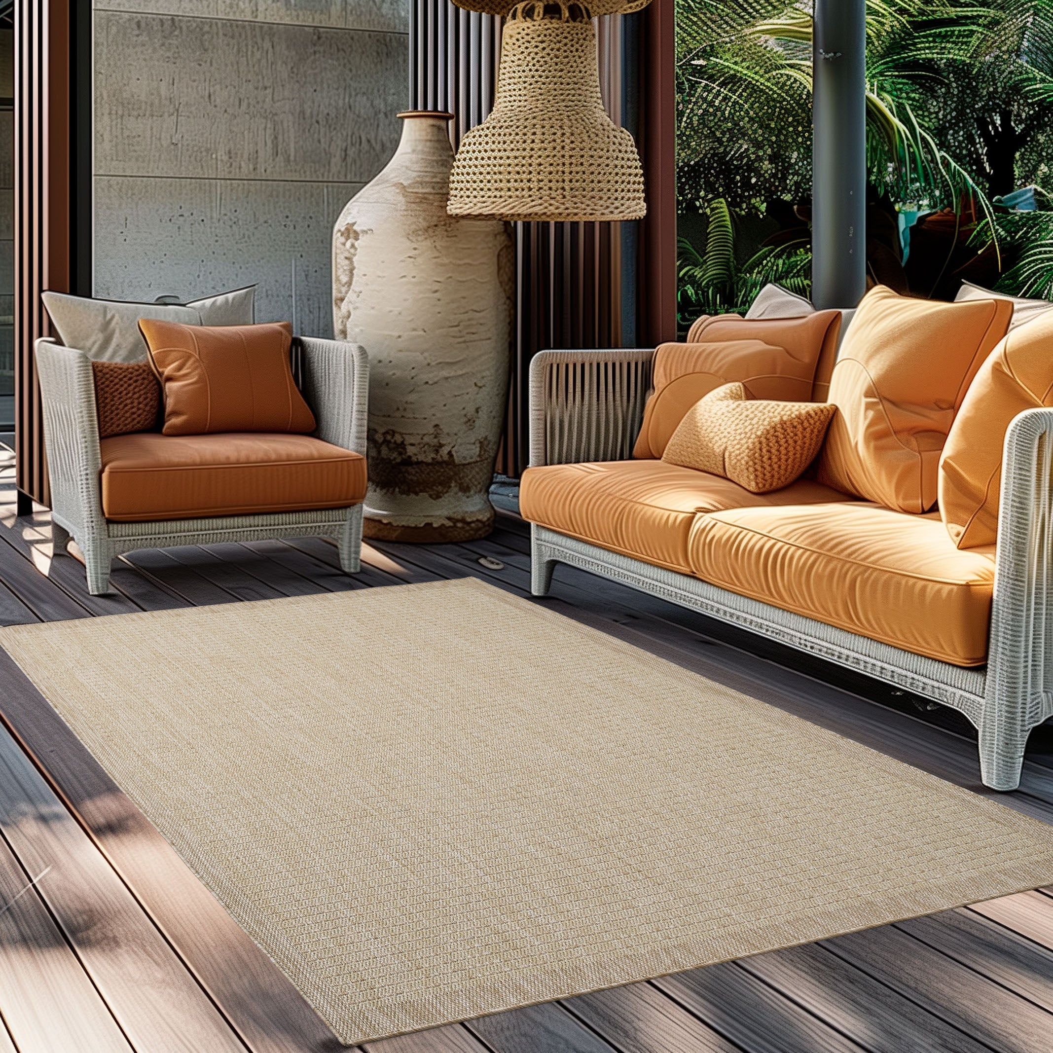 Vloerkleed voor Buiten - Nolan - Beige - Image 2