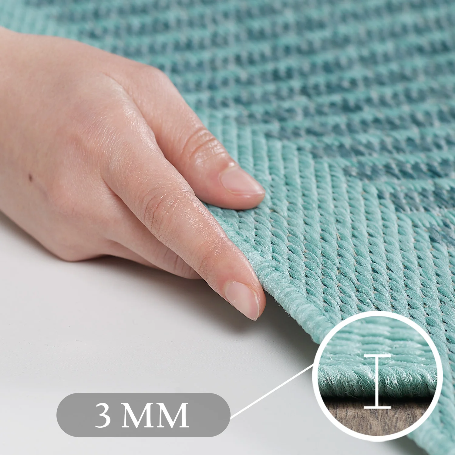 Vloerkleed voor Buiten - Nolan - Blauw - Image 6